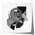 Minimalist Abstract Wall Art – Black and White Geometric Collage