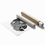 Minimalist Abstract Wall Art – Black and White Geometric Collage