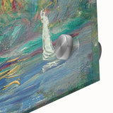 Impressionist Landscape Art – Vineyard Hills at Sunset