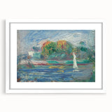 Impressionist Landscape Art – Vineyard Hills at Sunset