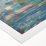 Impressionist Landscape Art – Vineyard Hills at Sunset