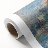 Impressionist Landscape Art – Vineyard Hills at Sunset