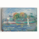 Impressionist Landscape Art – Vineyard Hills at Sunset