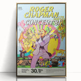 Retro Wall Art - Roger Chapman Concert Poster 1981 Vintage Art