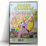 Retro Wall Art - Roger Chapman Concert Poster 1981 Vintage Art