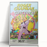 Retro Wall Art - Roger Chapman Concert Poster 1981 Vintage Art