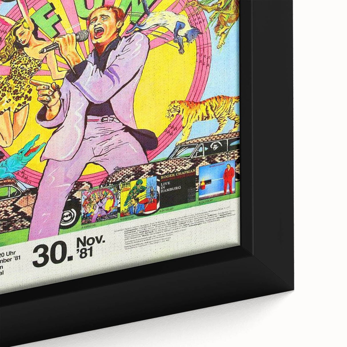 Retro Wall Art - Roger Chapman Concert Poster 1981 Vintage Art