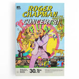 Retro Wall Art - Roger Chapman Concert Poster 1981 Vintage Art