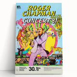 Retro Wall Art - Roger Chapman Concert Poster 1981 Vintage Art