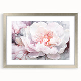 Soft Bloom Elegance - Modern Living Room Canvas Wall Art
