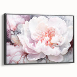 Soft Bloom Elegance - Modern Living Room Canvas Wall Art