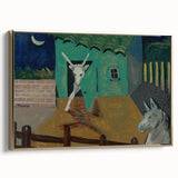 Expressionist Art - The Yard by Cyprián Majerník Wall Décor