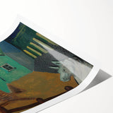 Expressionist Art - The Yard by Cyprián Majerník Wall Décor