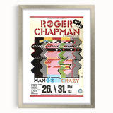 Retro Wall Art - Roger Chapman Mango Crazy Concert Poster 1983