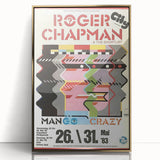 Retro Wall Art - Roger Chapman Mango Crazy Concert Poster 1983
