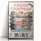 Retro Wall Art - Roger Chapman Mango Crazy Concert Poster 1983