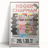 Retro Wall Art - Roger Chapman Mango Crazy Concert Poster 1983