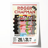Retro Wall Art - Roger Chapman Mango Crazy Concert Poster 1983