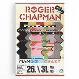 Retro Wall Art - Roger Chapman Mango Crazy Concert Poster 1983