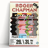 Retro Wall Art - Roger Chapman Mango Crazy Concert Poster 1983