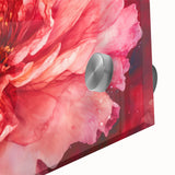 Fiery Bloom Elegance - Modern Living Room Canvas Wall Art