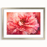 Fiery Bloom Elegance - Modern Living Room Canvas Wall Art