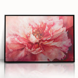 Fiery Bloom Elegance - Modern Living Room Canvas Wall Art