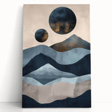 Abstract minimalist wall art canvas showcasing soft pastel colors, geometric shapes, and a modern design, perfect for contemporary home decor.