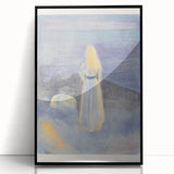 Expressionist Art - Young Woman on the Beach by Edvard Munch