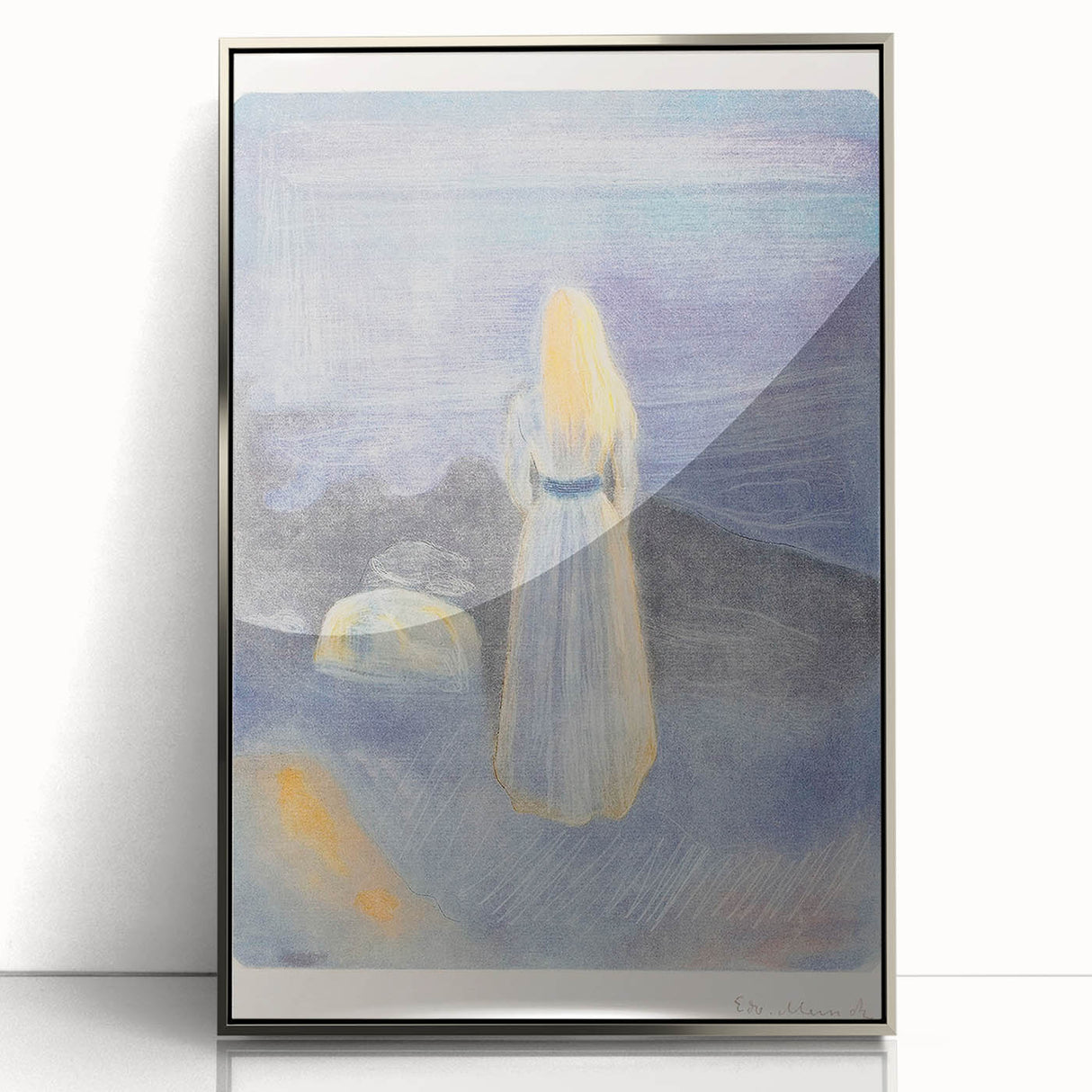 Expressionist Art - Young Woman on the Beach by Edvard Munch