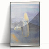 Expressionist Art - Young Woman on the Beach by Edvard Munch