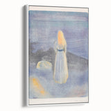 Expressionist Art - Young Woman on the Beach by Edvard Munch