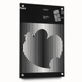 Vintage Minimalist Poster Wall Art - Black and White "Peace" Design