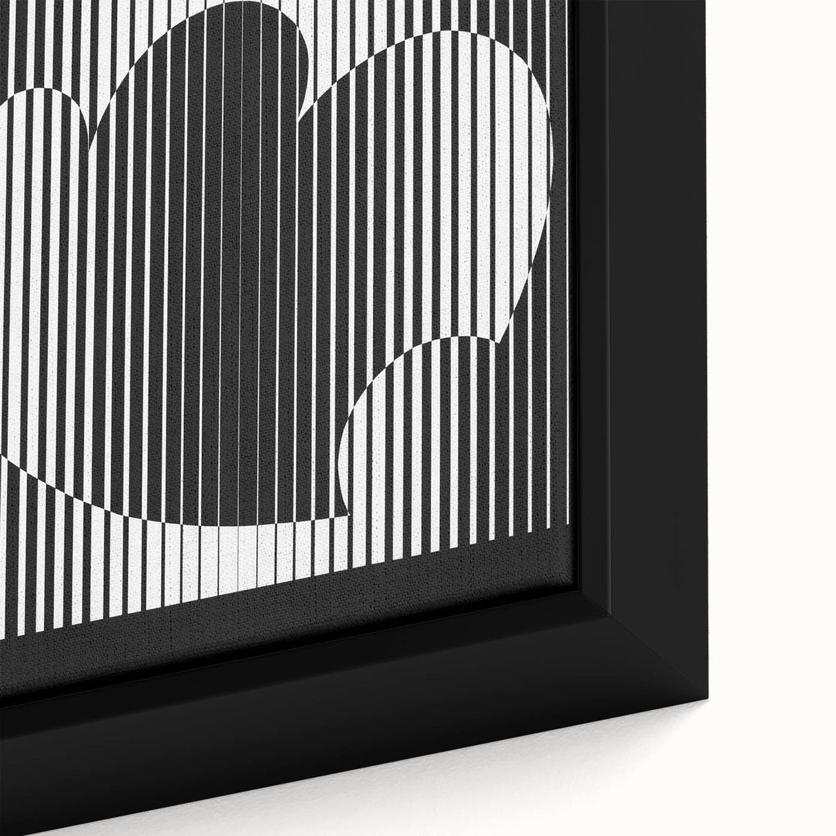 Vintage Minimalist Poster Wall Art - Black and White "Peace" Design