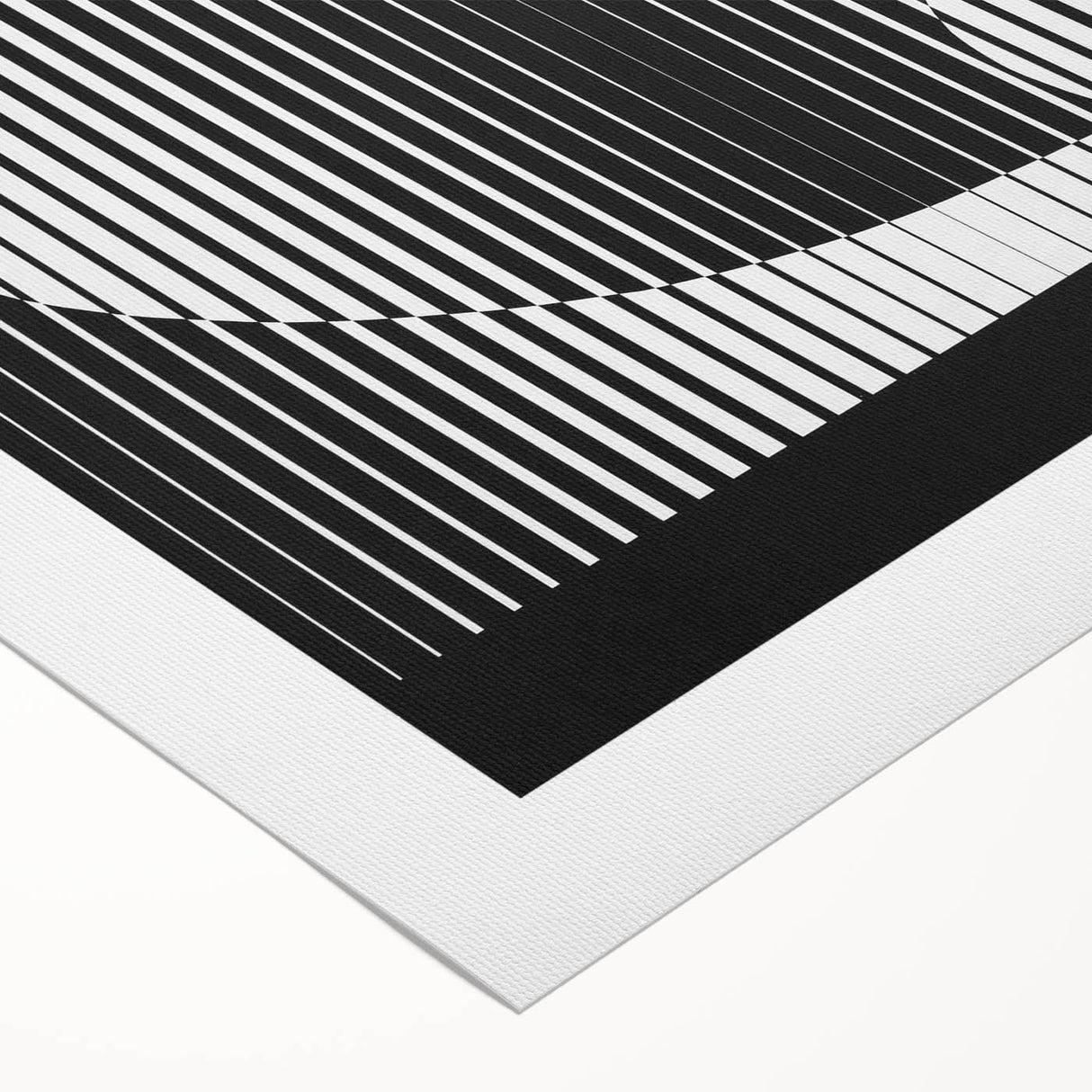 Vintage Minimalist Poster Wall Art - Black and White "Peace" Design