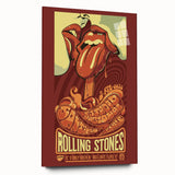 Retro Wall Art - Rolling Stones Concert Poster Santiago 2016