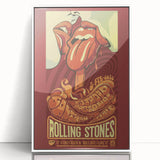 Retro Wall Art - Rolling Stones Concert Poster Santiago 2016