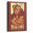 Retro Wall Art - Rolling Stones Concert Poster Santiago 2016