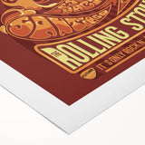Retro Wall Art - Rolling Stones Concert Poster Santiago 2016