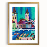 Expressionist Art of Zurich - Vibrant Abstract Expressionism Wall Art