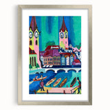 Expressionist Art of Zurich - Vibrant Abstract Expressionism Wall Art