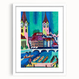 Expressionist Art of Zurich - Vibrant Abstract Expressionism Wall Art