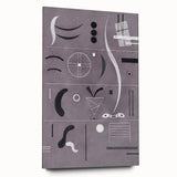 Minimalist Abstract Wall Art - Geometric Shapes in Gray and Black Tones