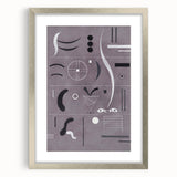 Minimalist Abstract Wall Art - Geometric Shapes in Gray and Black Tones