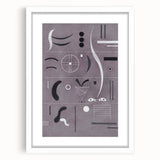 Minimalist Abstract Wall Art - Geometric Shapes in Gray and Black Tones