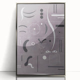 Minimalist Abstract Wall Art - Geometric Shapes in Gray and Black Tones