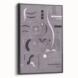 Minimalist Abstract Wall Art - Geometric Shapes in Gray and Black Tones