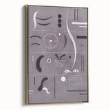 Minimalist Abstract Wall Art - Geometric Shapes in Gray and Black Tones