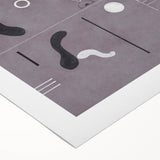 Minimalist Abstract Wall Art - Geometric Shapes in Gray and Black Tones