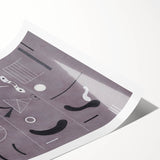 Minimalist Abstract Wall Art - Geometric Shapes in Gray and Black Tones